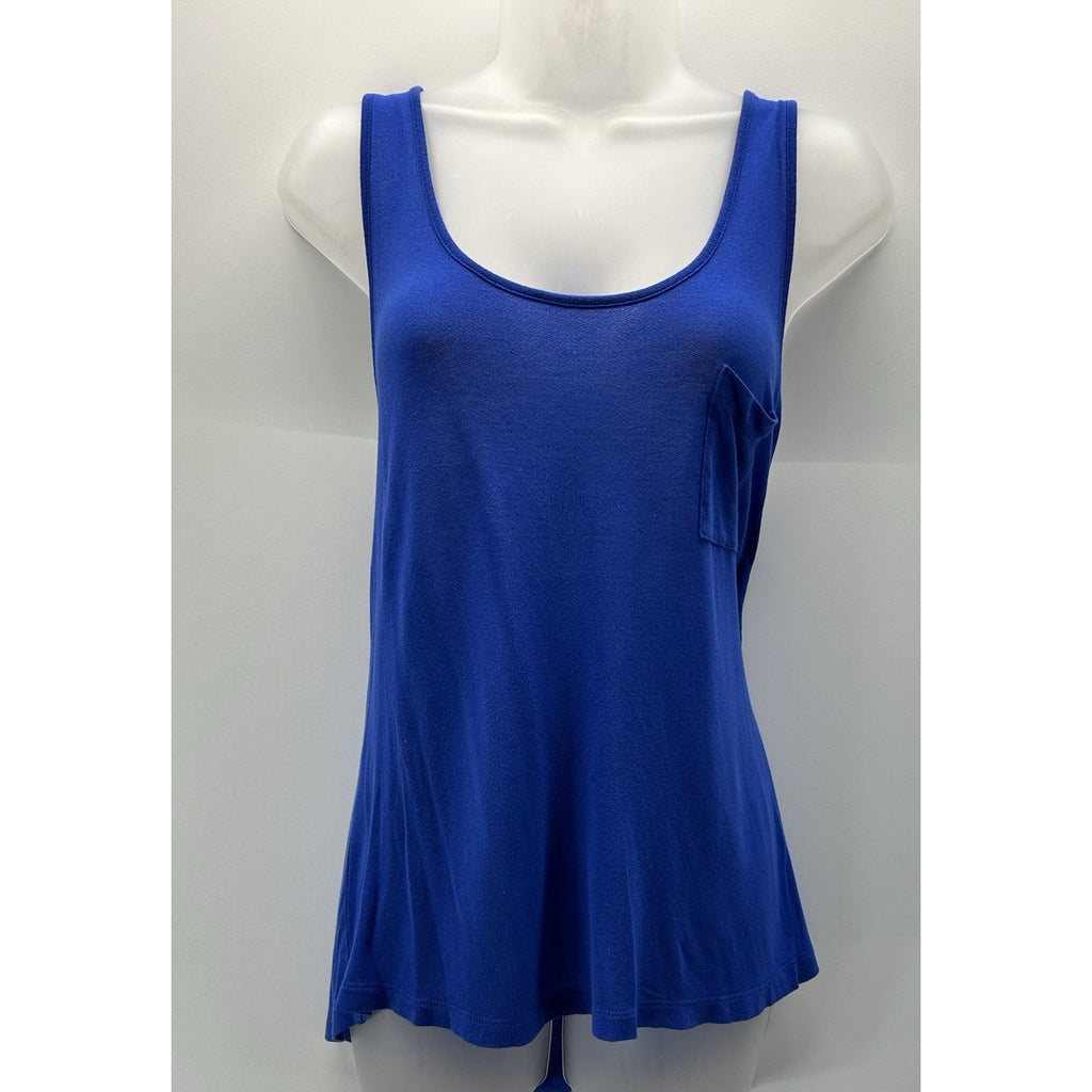 Naked Zebra Sleeveless Flowy Back Tank Top Size Large With Racerback.