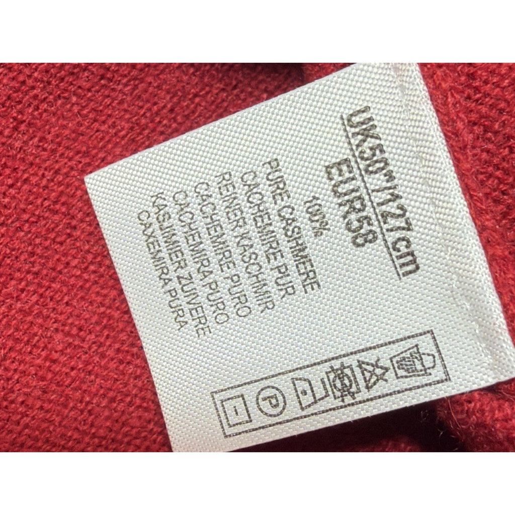 Alan Paine England Hanbury Half Zip Mock Neck 100% Cashmere Sz 50 Msrp 432$ Flaw