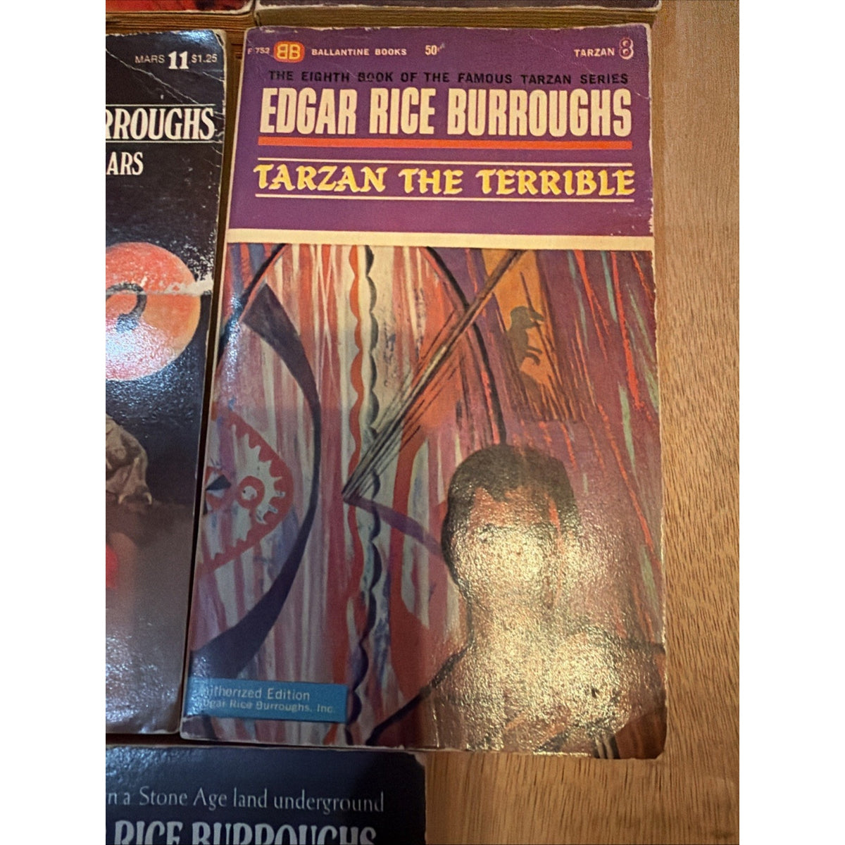 Edgar Rice Burroughs Vintage Paperback Lot 5 Tarzan John Carter Ace Ballantine