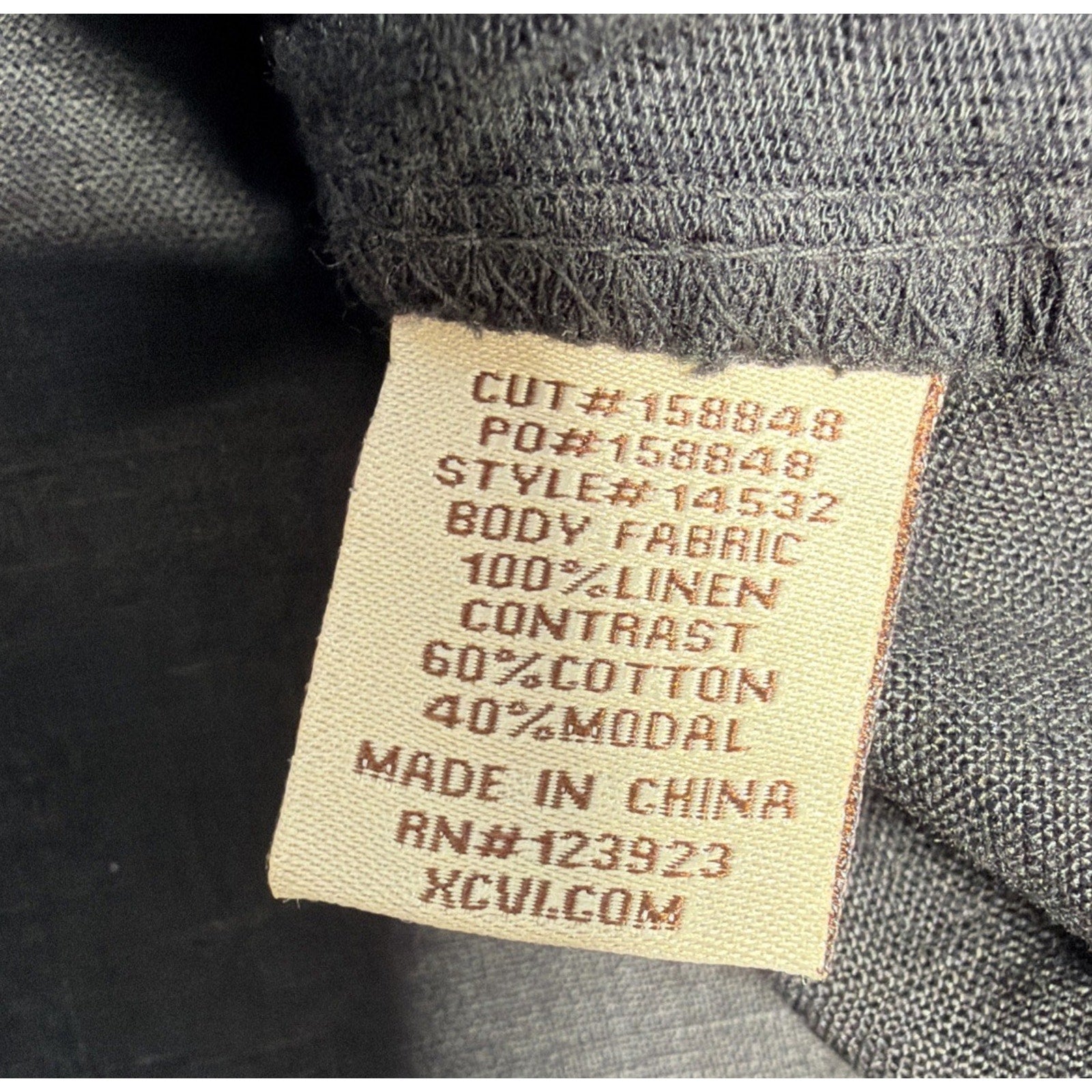 XCVI Black 100% Linen Blouse Tank Top Woman’s Size Raw Hem Back Button Detail