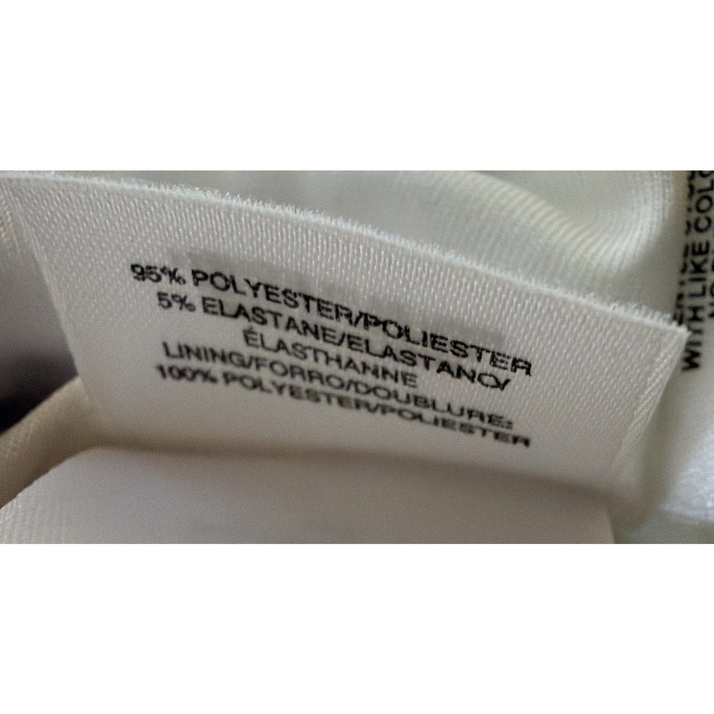 Ann Klein Watercolor Print Dress Sz 8 Blue White Turquoise Sleeveless Sheath