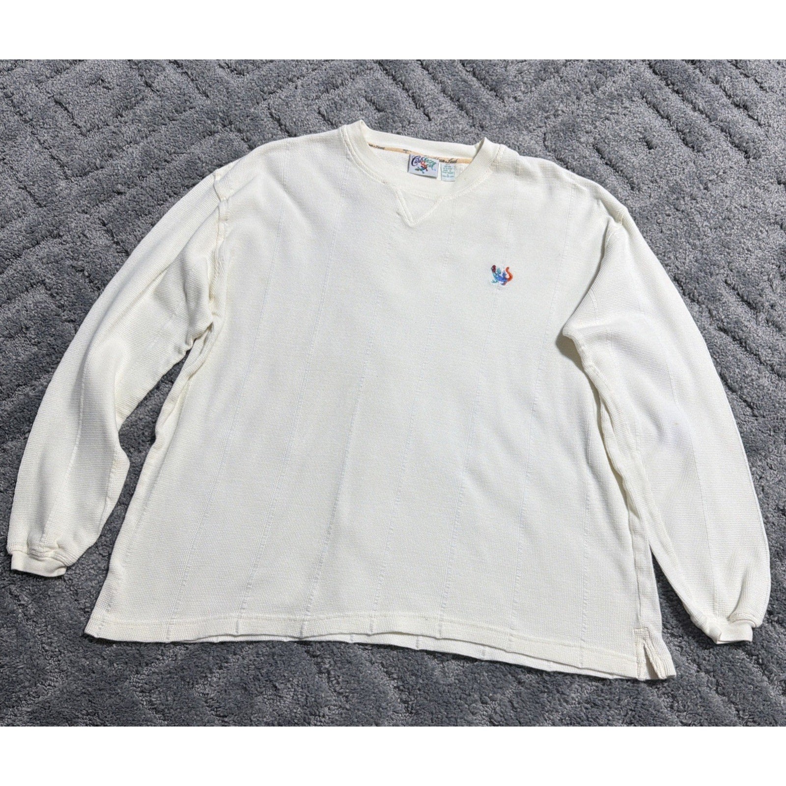 Vintage Size XL Caribbean Soul Embroidered Knit Sweatshirt