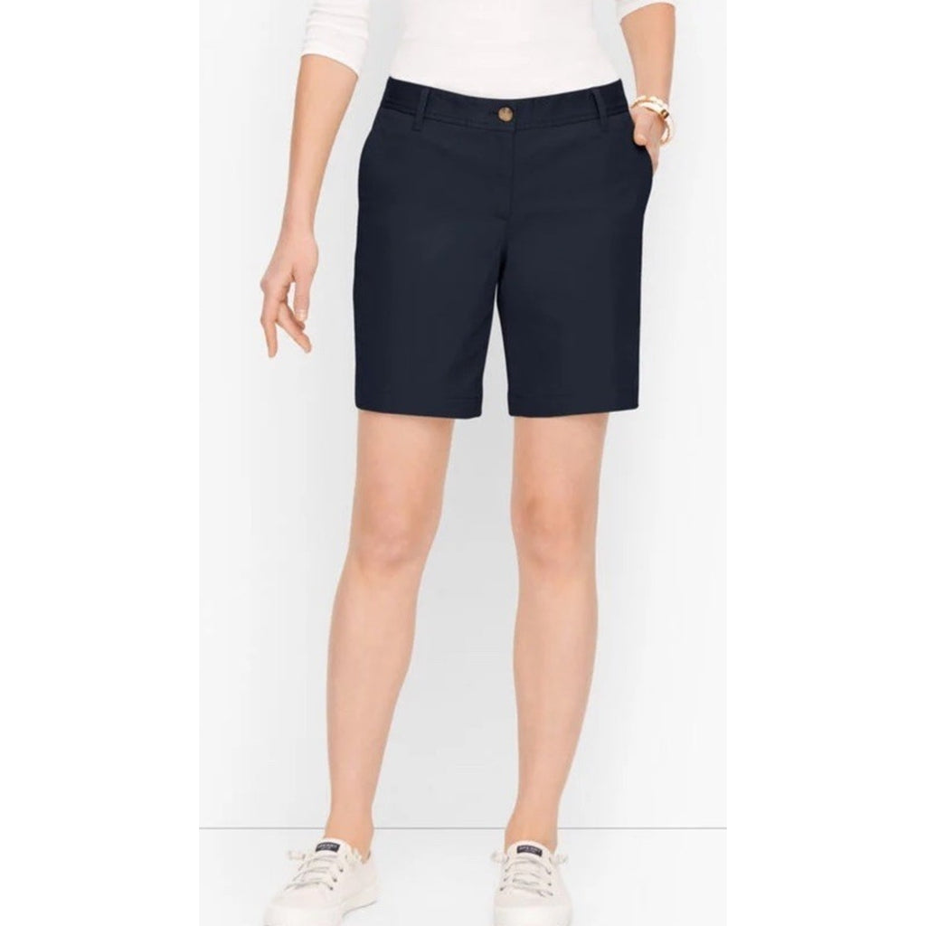 Talbots Women’s Size 14 Relax Super Soft Chino Shorts 7” Inseam Black NWT