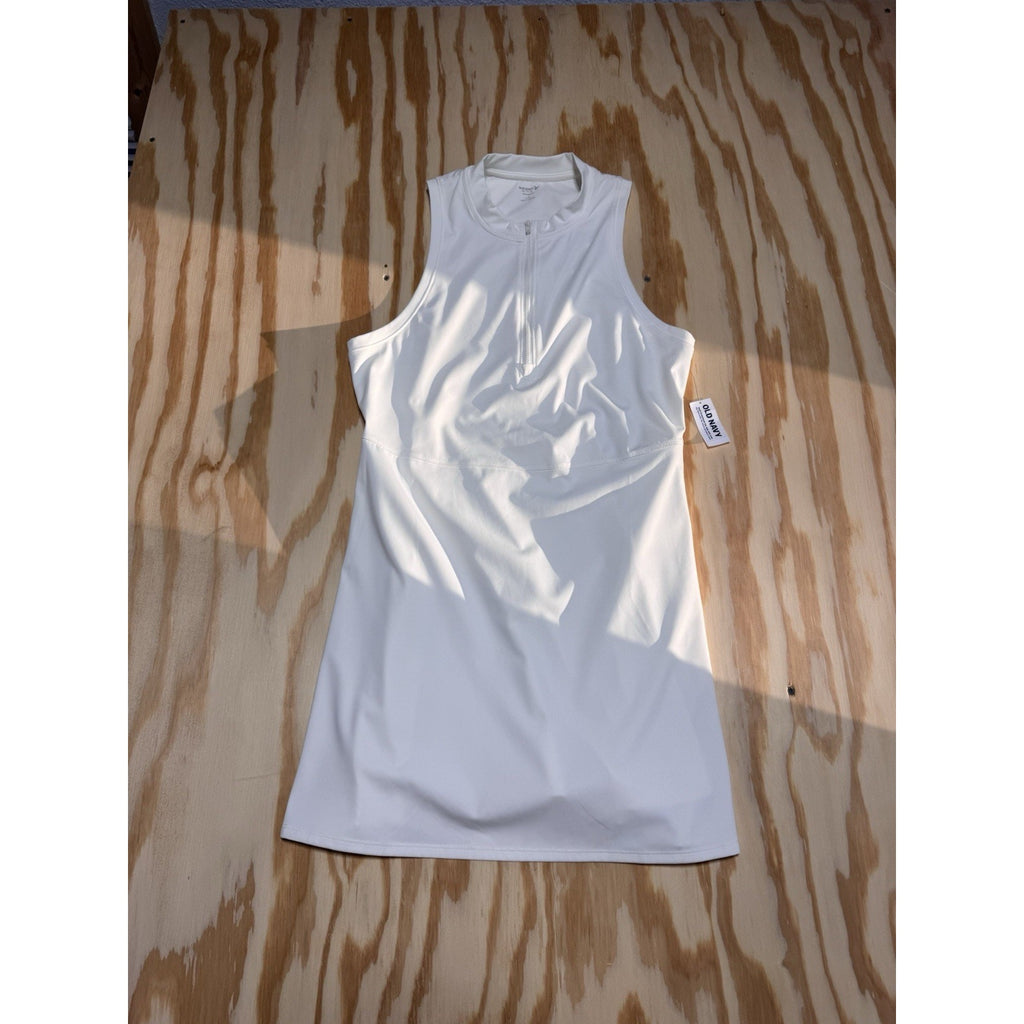 Old Navy Active Sports Dress Powersoft Go Dry Front Zip Tennis Paddle New Size L
