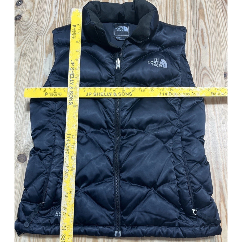 The North Face 550 Down Quilt Dark Black Puffer Vest, Women’s Size S