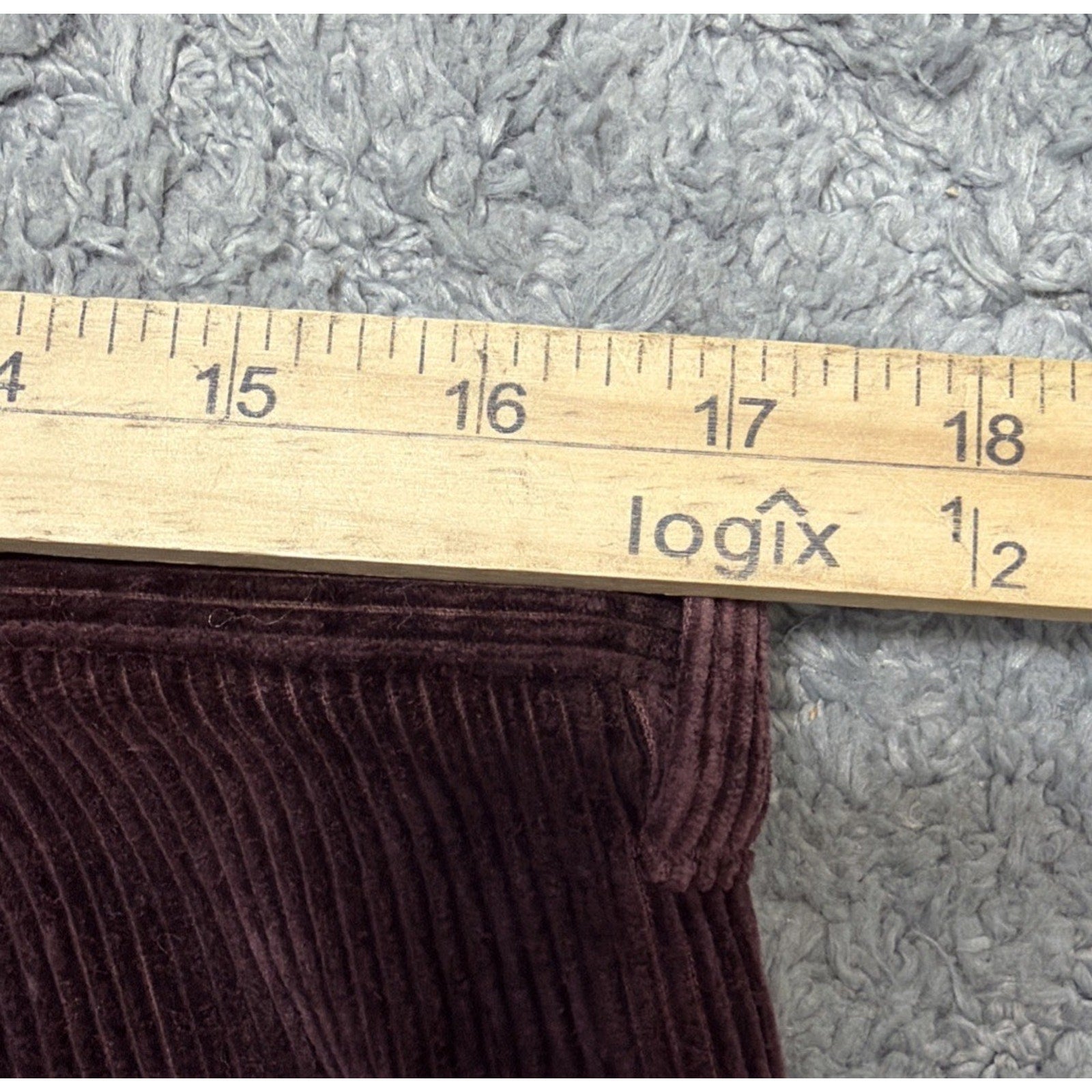 NEW Club Room Pants Mens 34 X29 Burgundy 8 Wale Soft Corduroy Chino Straight