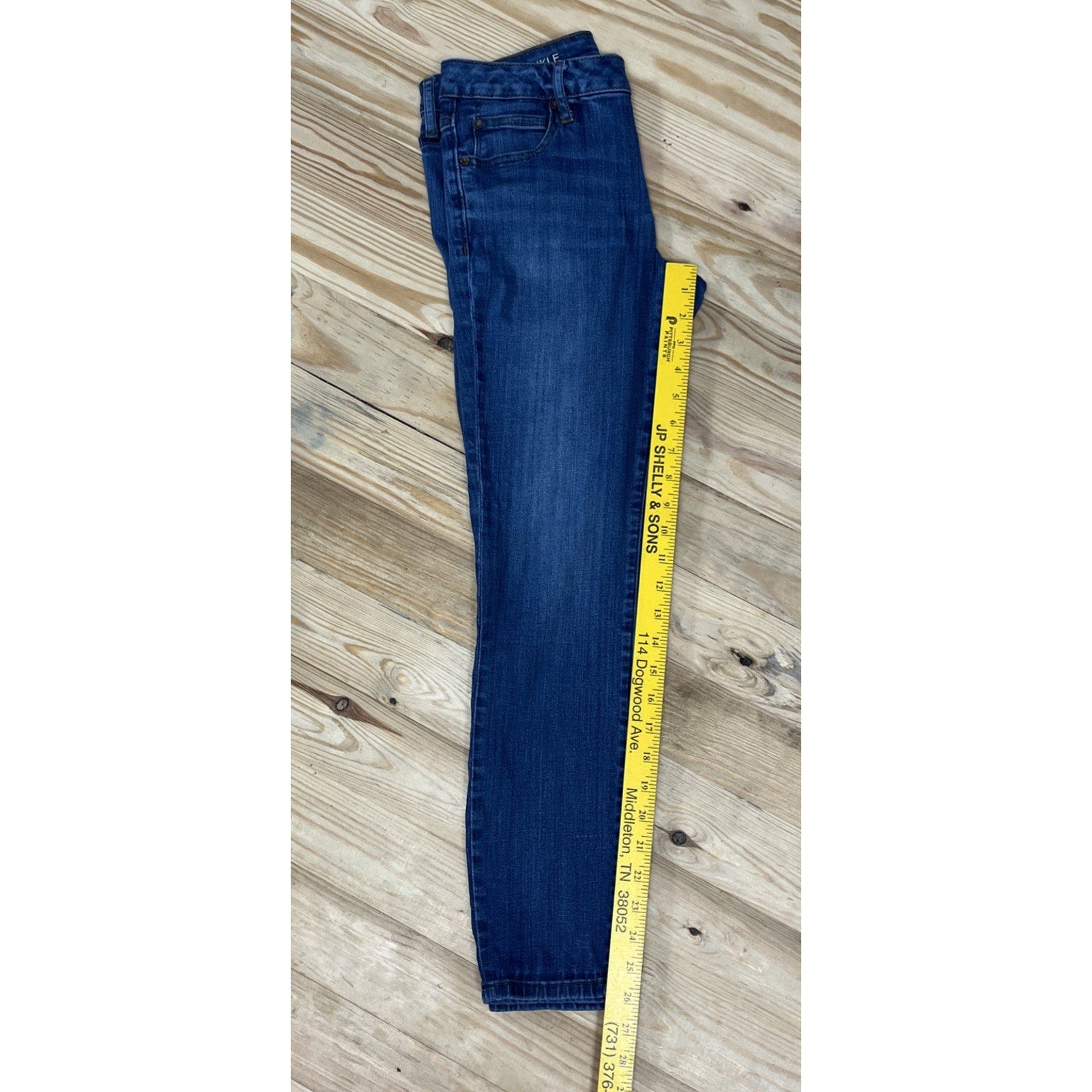 a.n.a. New Approach Jeans Blue Soft Stretch Jegging Ankle Skinny Size 27/4