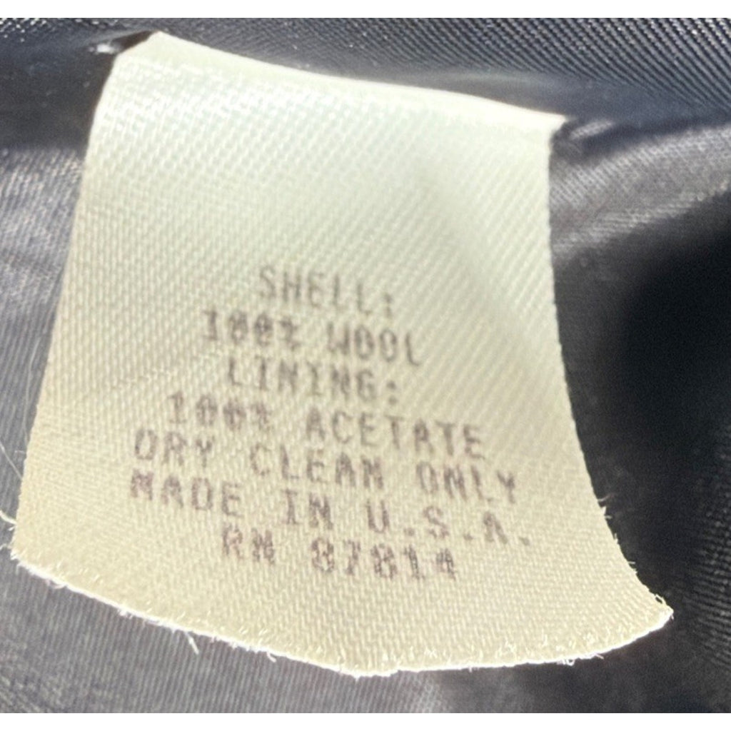 VTG 80s Neiman Marcus 100% Wool Blazer Jacket 3 Button Womens Sz 16 Made In USA