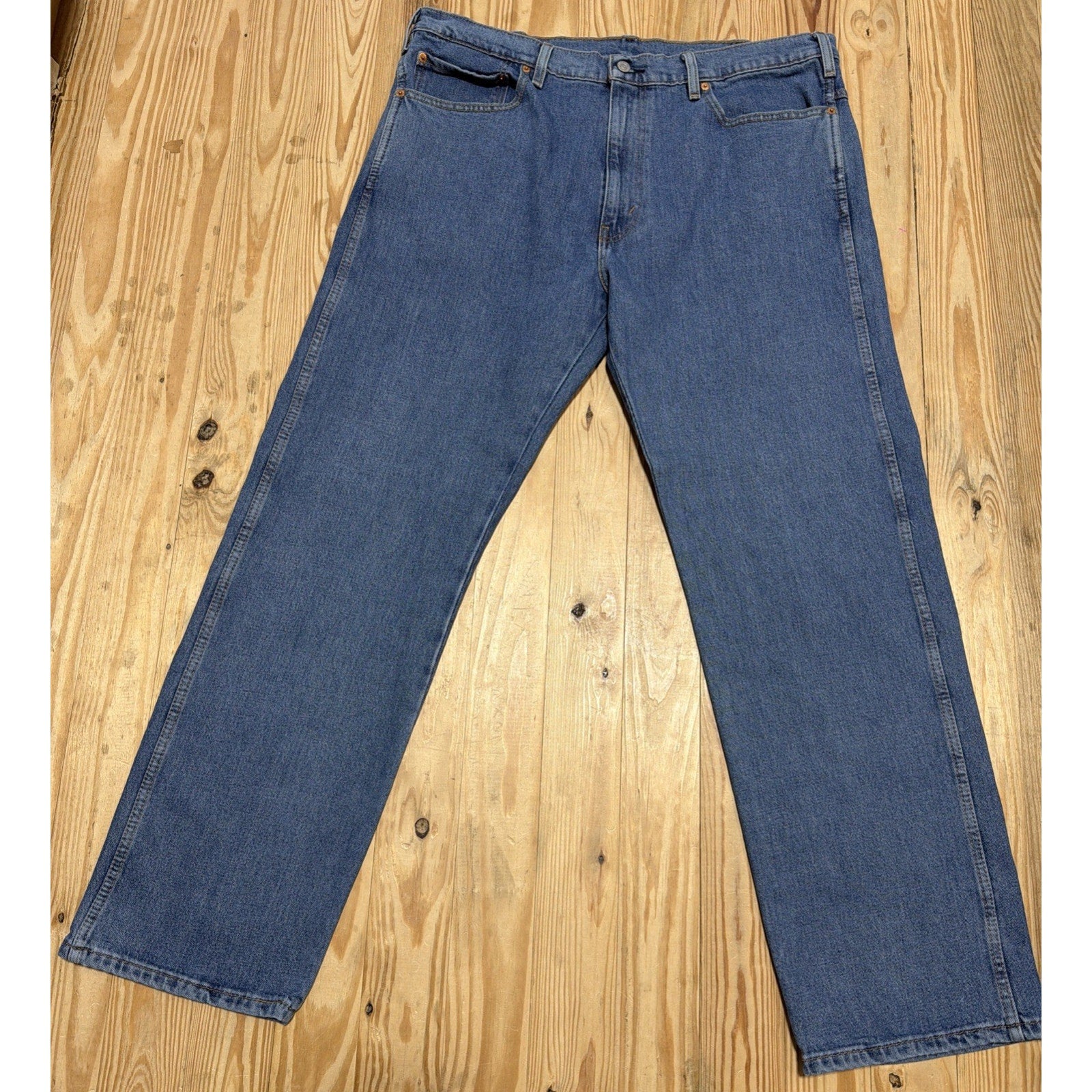 Levis Western Fit Jeans Mens Blue 40x34 Straight Medium Wash