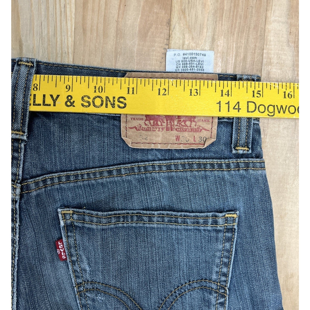 Vintage Levi's Slim Taper Denim Jeans 30x30 Med-Wash Red Tab