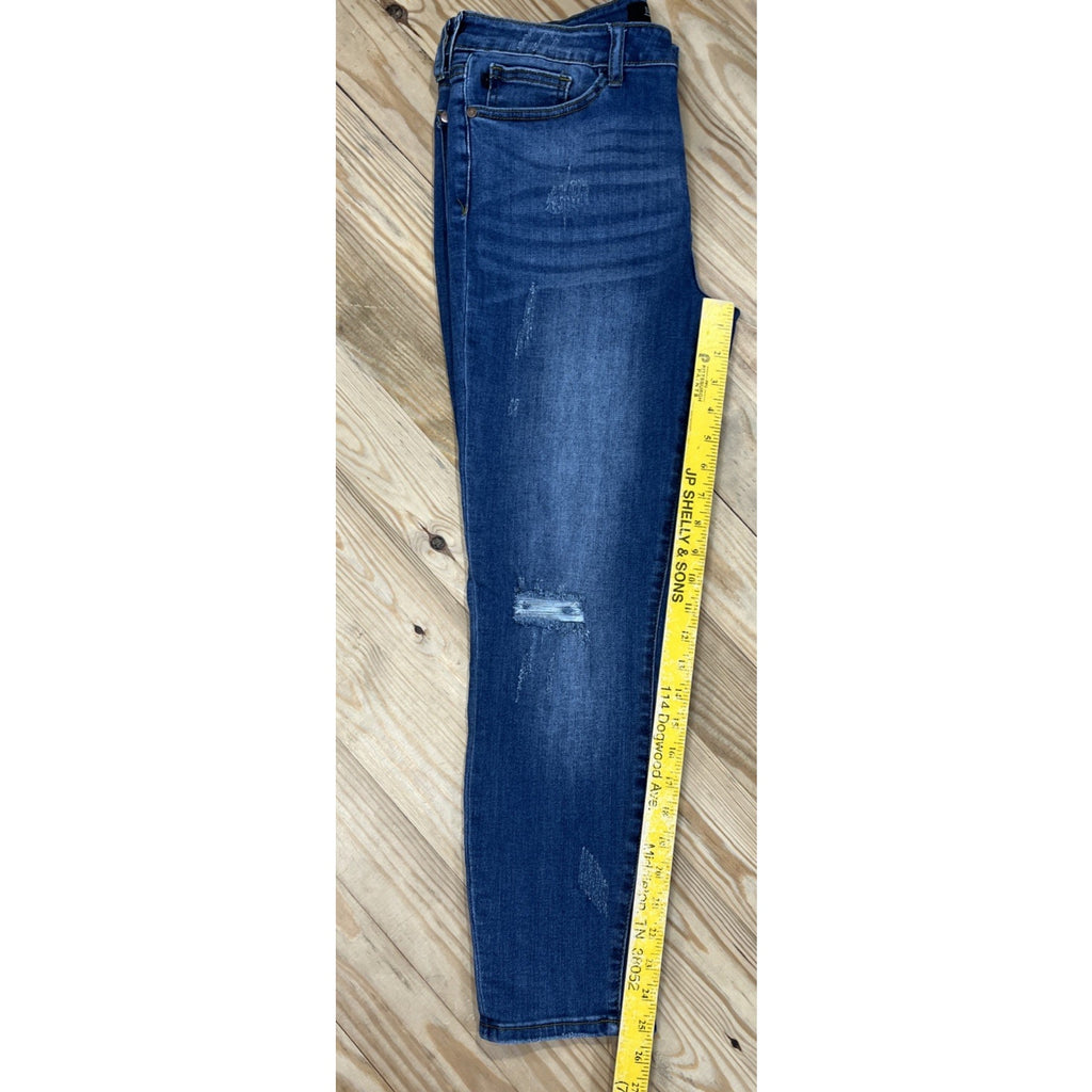 Judy Blue Jeans Womens Size 32 Relaxed Fit Medium Wash Stretch