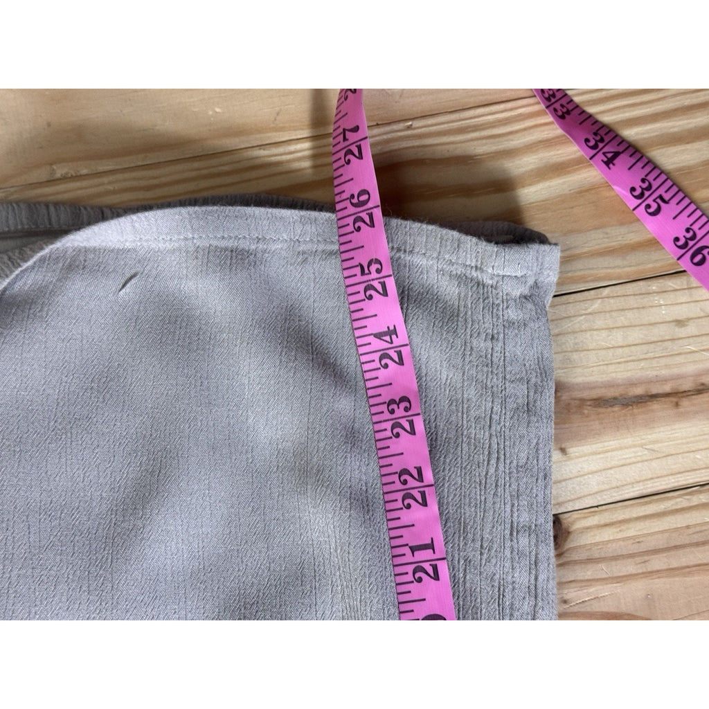 I.N. Studio Solid Crepon Novelty Elastic Waist Wide Leg Pull-On Pants Medium Pet