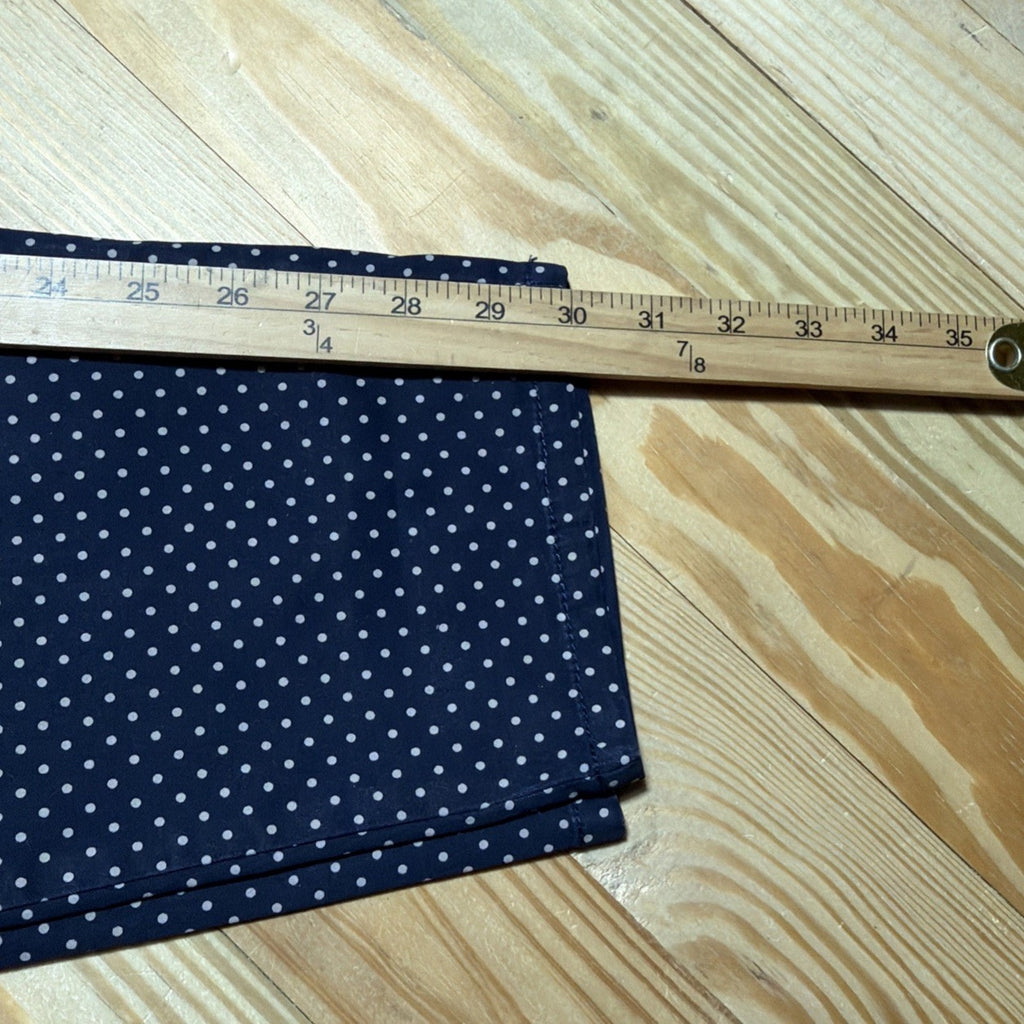 Talbots Women 10 The Weekend Chino Ankle Pants Polka Dot Navy Flat Front Stretch