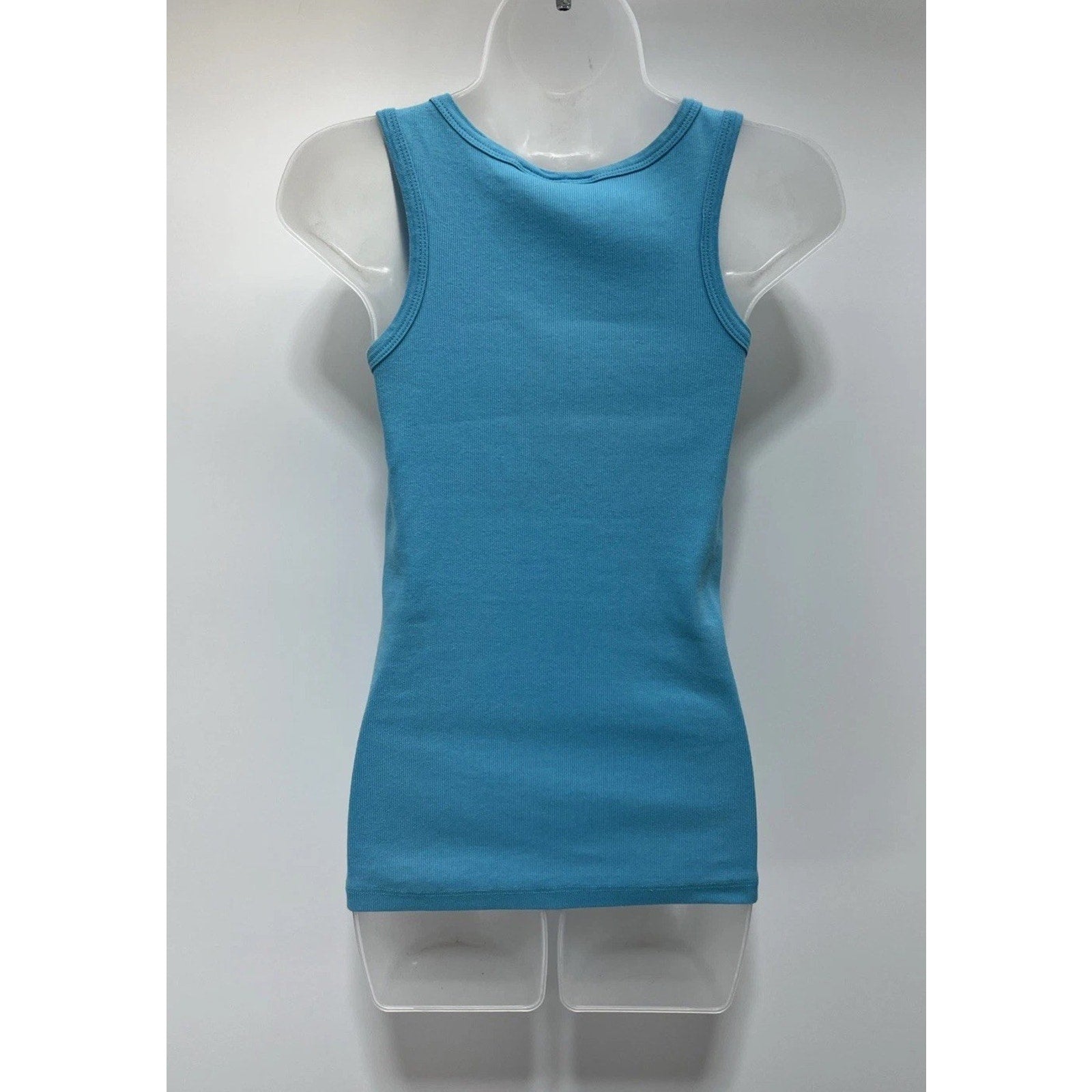 Vtg Harley Davidson Blue/black Tank Top With Rhinestones- Size Womens M Made USA