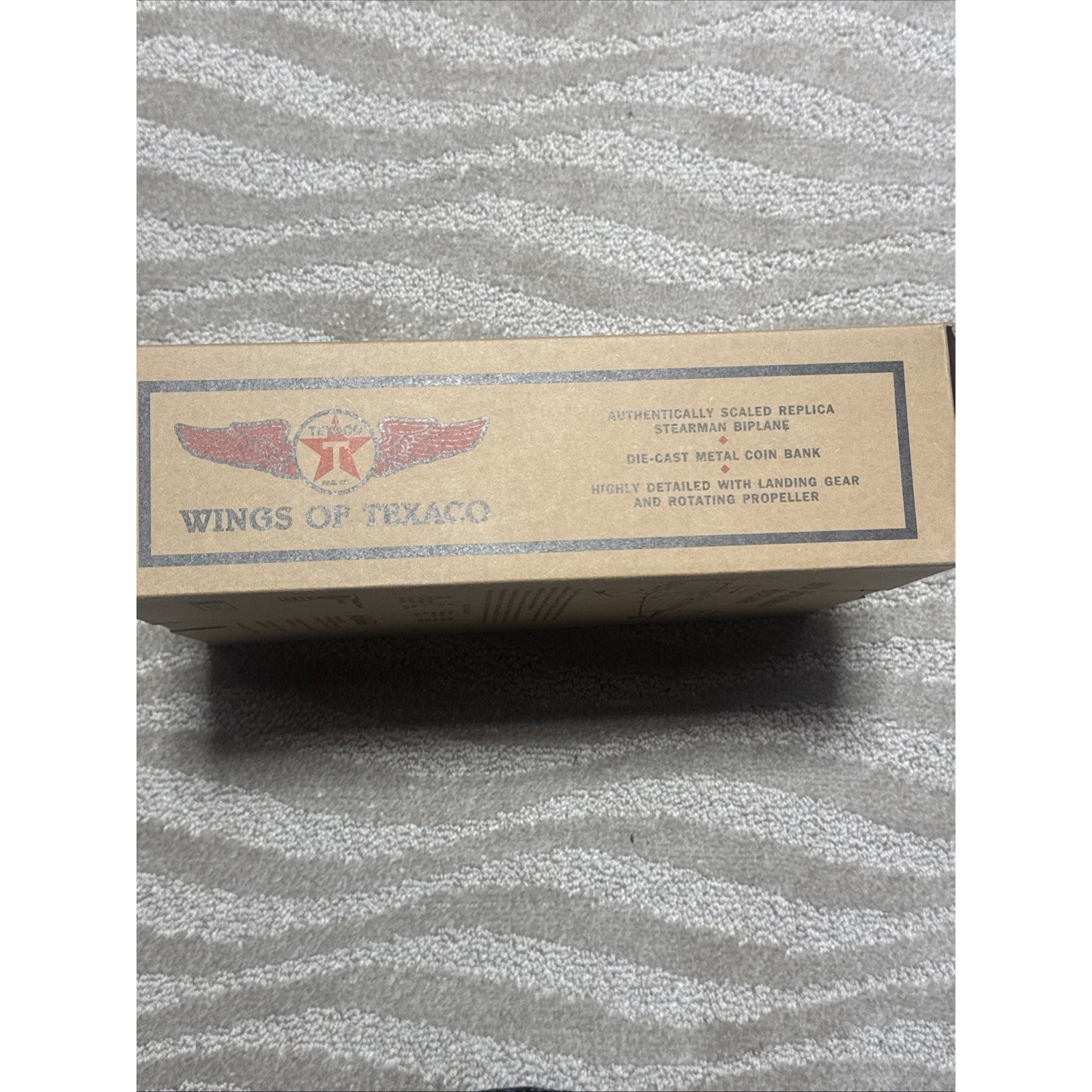ERTL Wings of Texaco 1931 Stearman Biplane Coin Bank #3 NIB F121 Die Cast