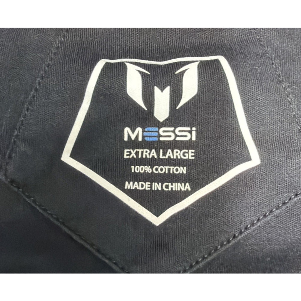 LIONEL MESSI Shirt Mens XL Black Soccer Training Pocket Tee Long Sleeve PSG