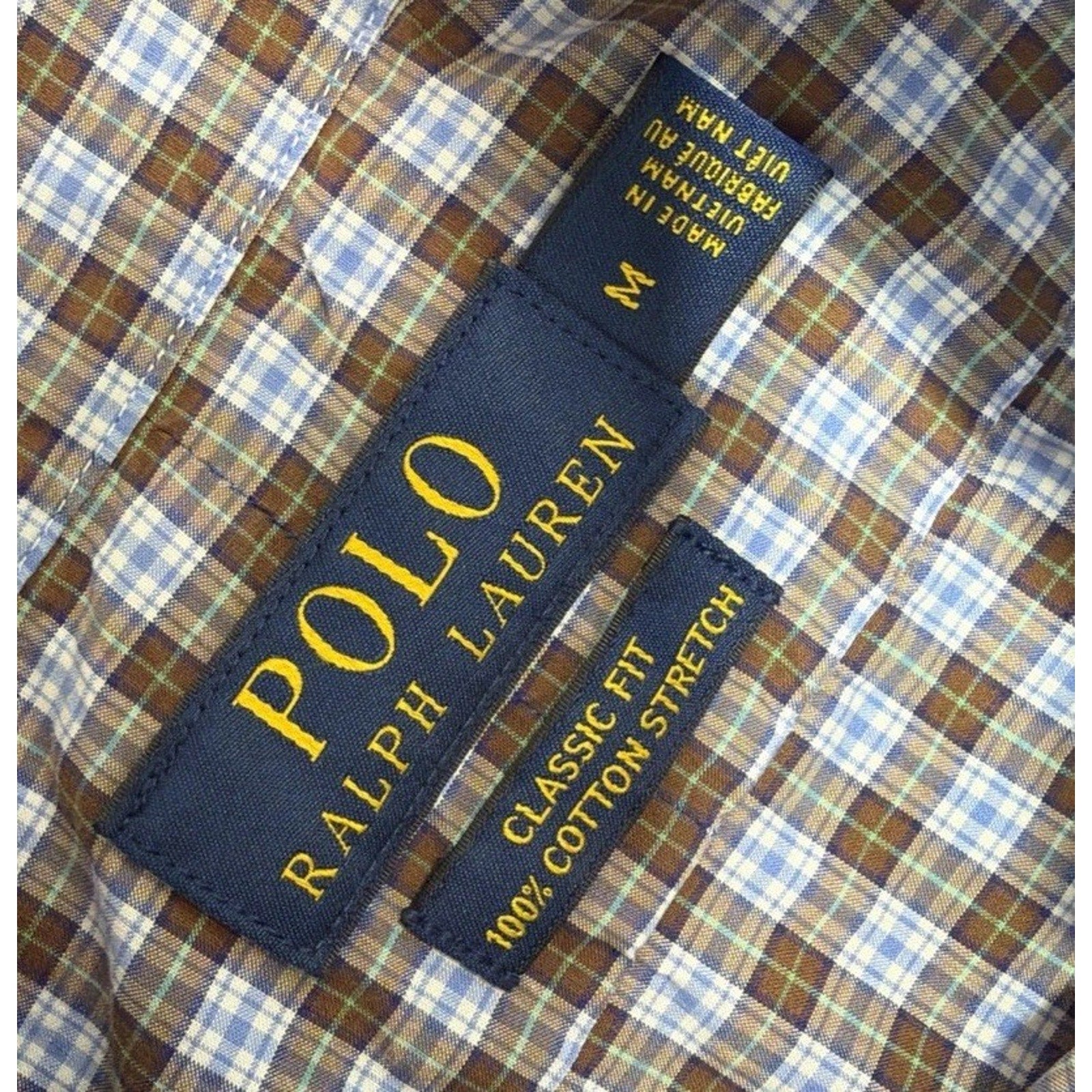 Ralph Lauren Polo Light Cotton Fabric Classic Fit Oxford Long Sleeve Shirt M