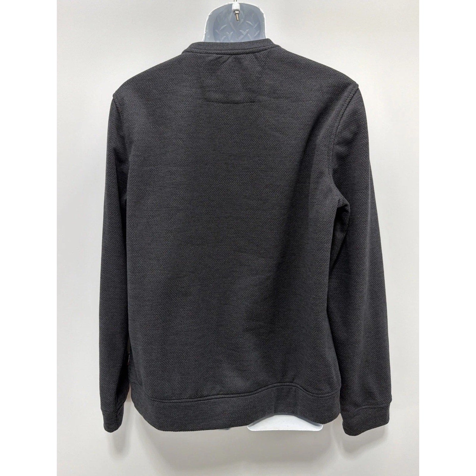 Gerry Men's Textured Fleece Crew Pullover Sweatshirt Sweater Gray Size Medium