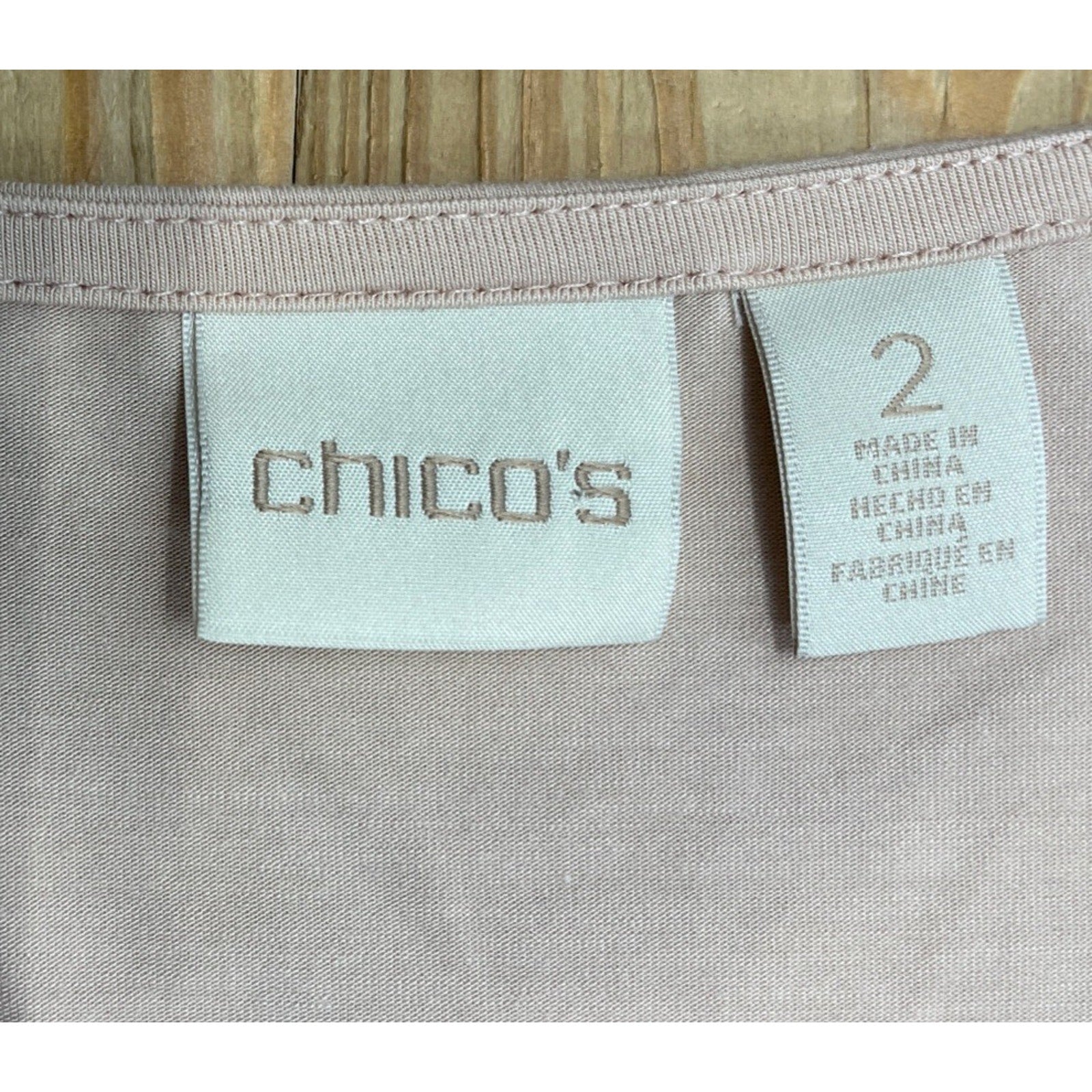 Chico's Women Knit Top Shirt Blouse Size 2 Lola Lace Two-In-One Lace