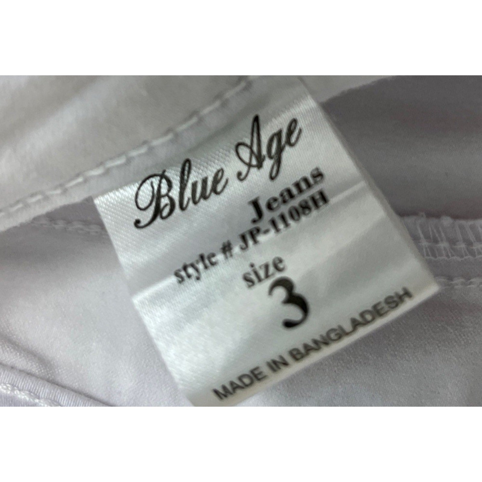 Blue Age Demin Collection Women's High Rise Lifting Jeans White Size US:3