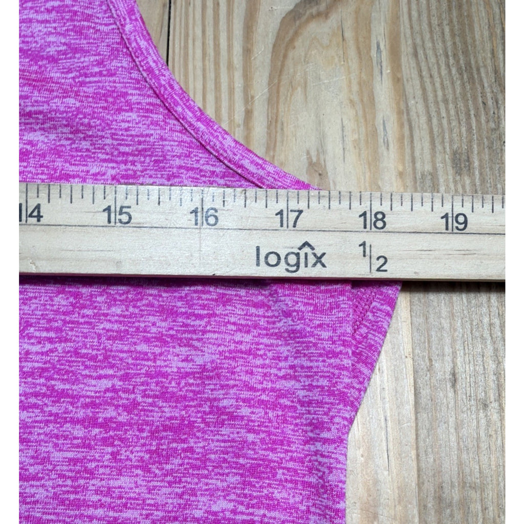 Nike Running Tank Top Women's Medium Pink Dri Fit Heather Lightweight Training