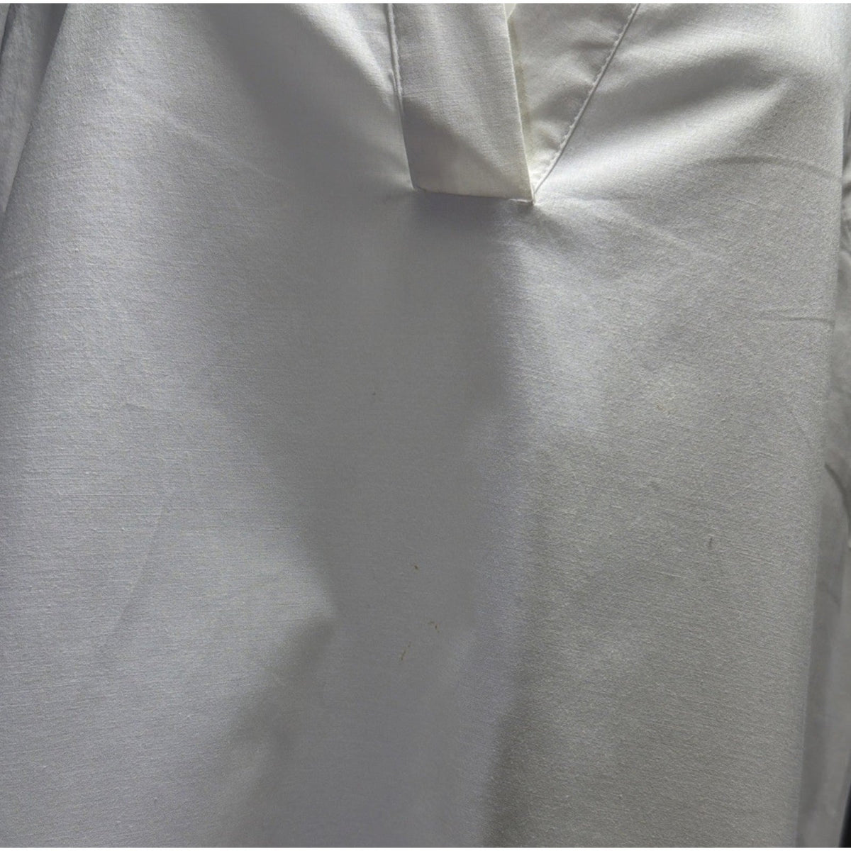 SPENSE White Button Down Sleveless Cotton Shirt Dress Pockets Stretch Sz 10 NWT