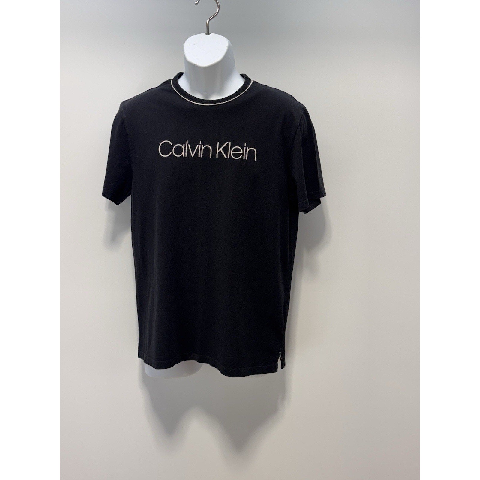 Calvin Klein Black Crew Neck Logo T-Shirt Men’s Size Medium