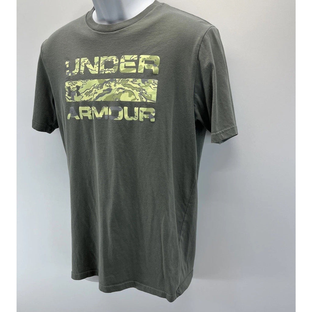 Under Armour Stacked Logo Fill T-Shirt - Mossy Taupe Size Medium