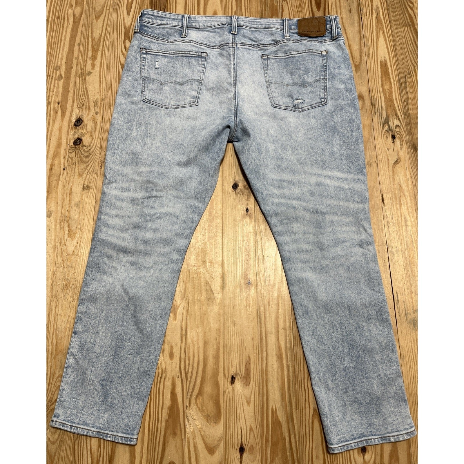 American Eagle Airflex + Temp Tech Jeans Men’s 44x32 Blue Denim Athletic Skinny