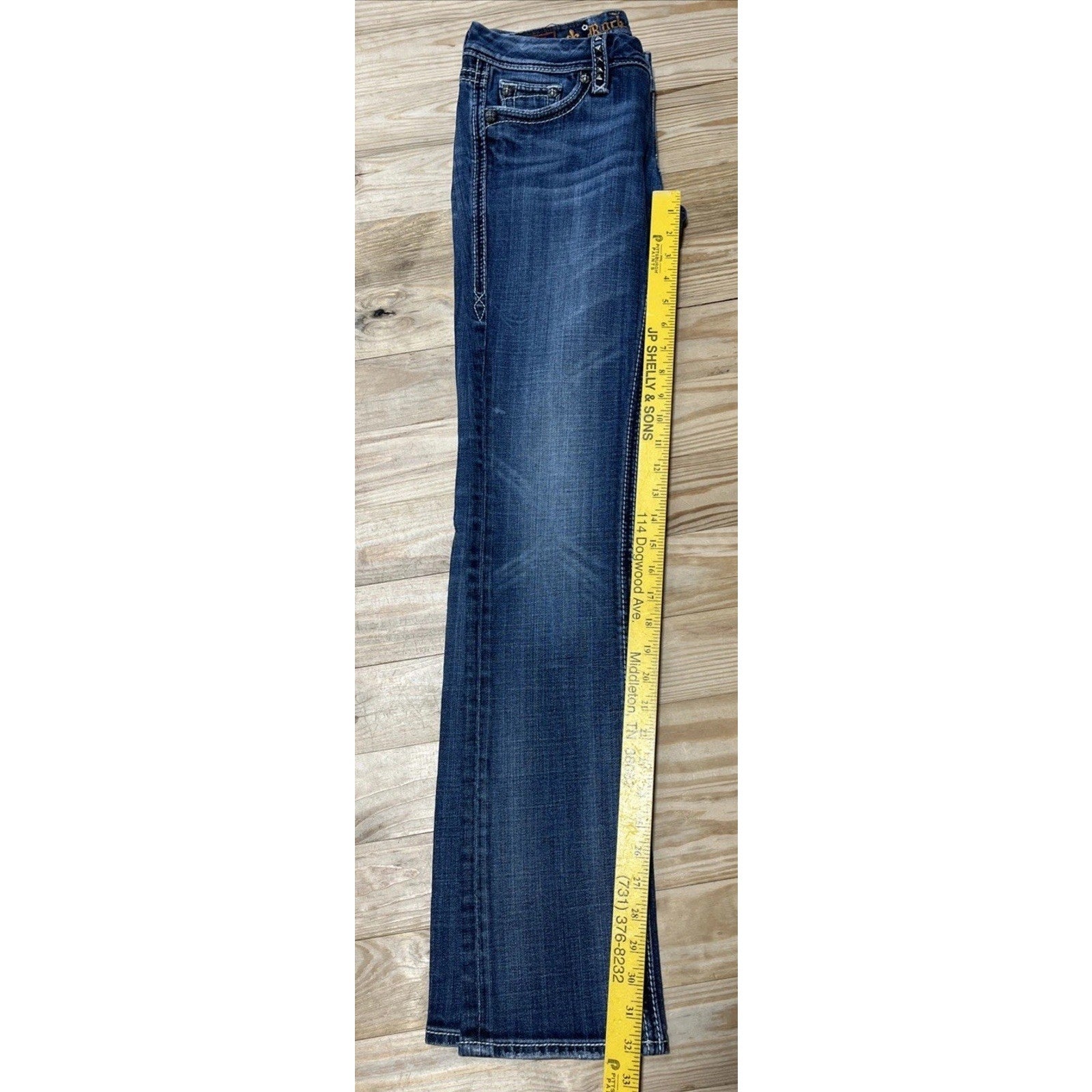 ROCK REVIVAL Cecilia Straight Jeans SIZE 28 Woman’s Pants Blue