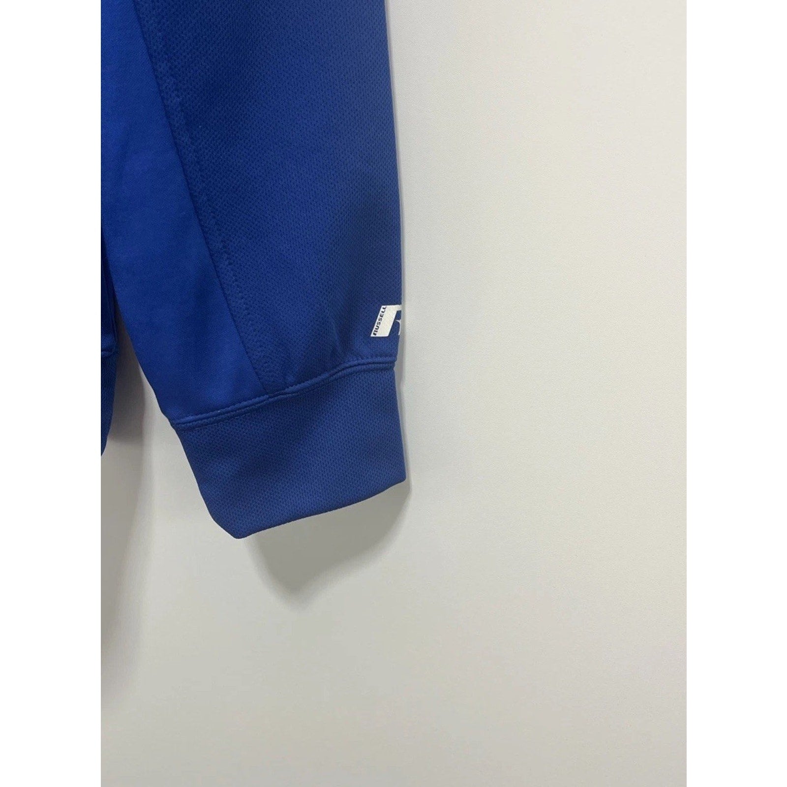 Kentucky Wildcats UK 1/4 Zip Fleece Pullover Mens L Blue Russell Performance