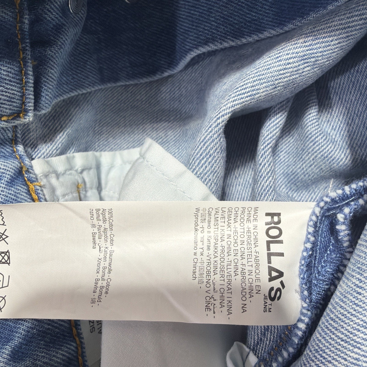 Rolla's Super Loose Jeans Vtg Blue High Rise Wide Leg Baggy Button Fly NWT 30