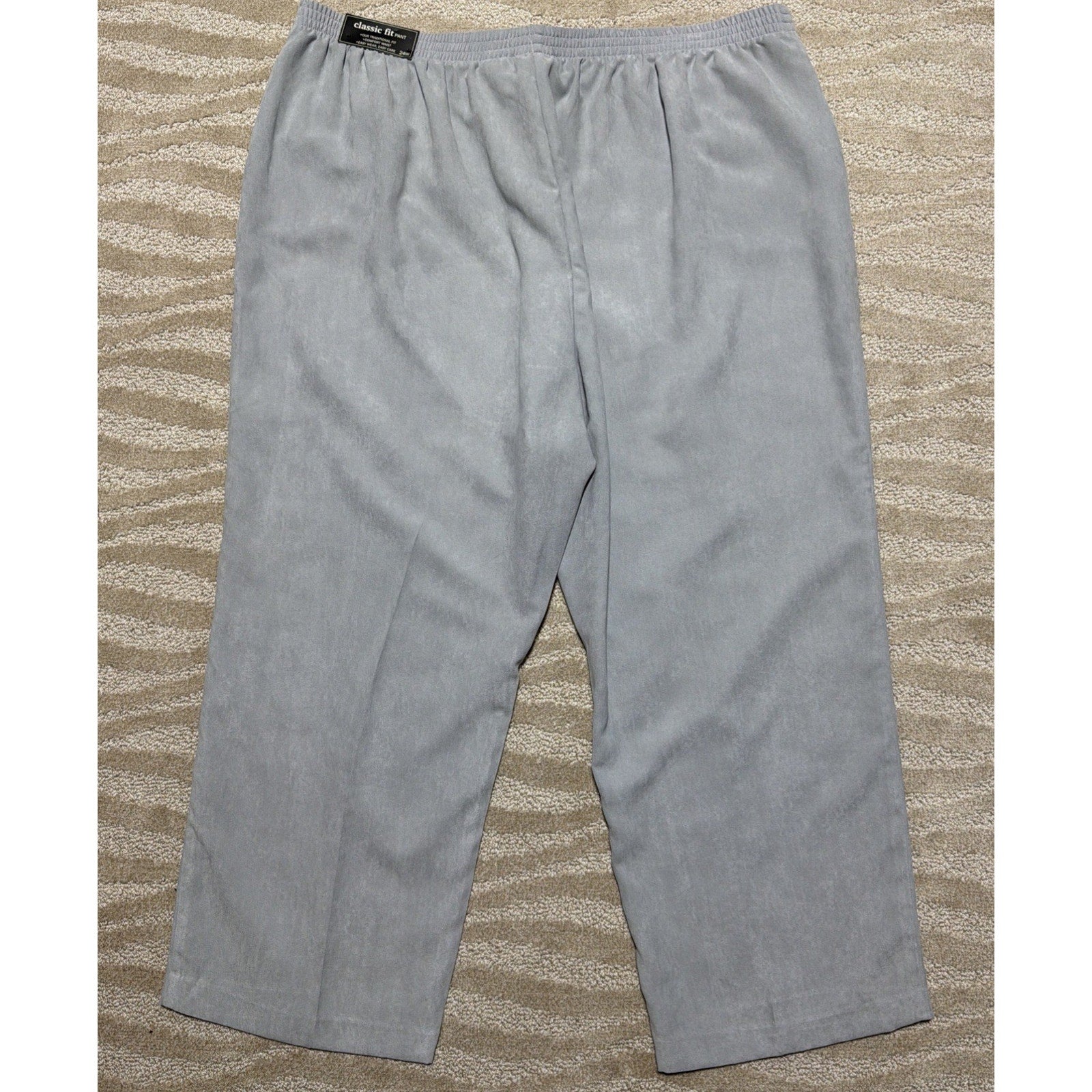 Alfred Dunner Classic Fit Pants Womens Plus Size 24W High Rise NEW