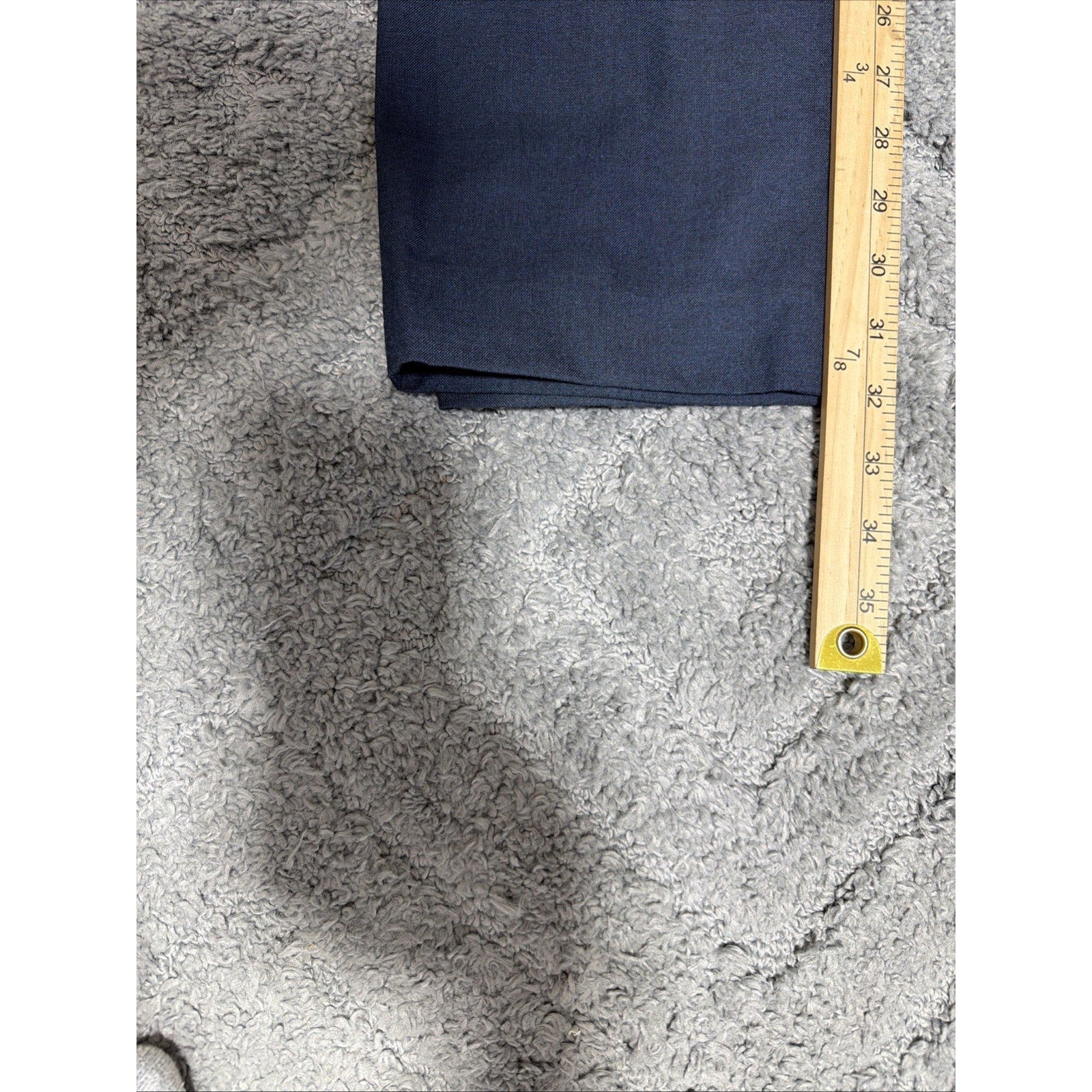 Calvin Klein Mens Slim Fit Tech Performance Solid Pants Navy Blue 36x32 Hem