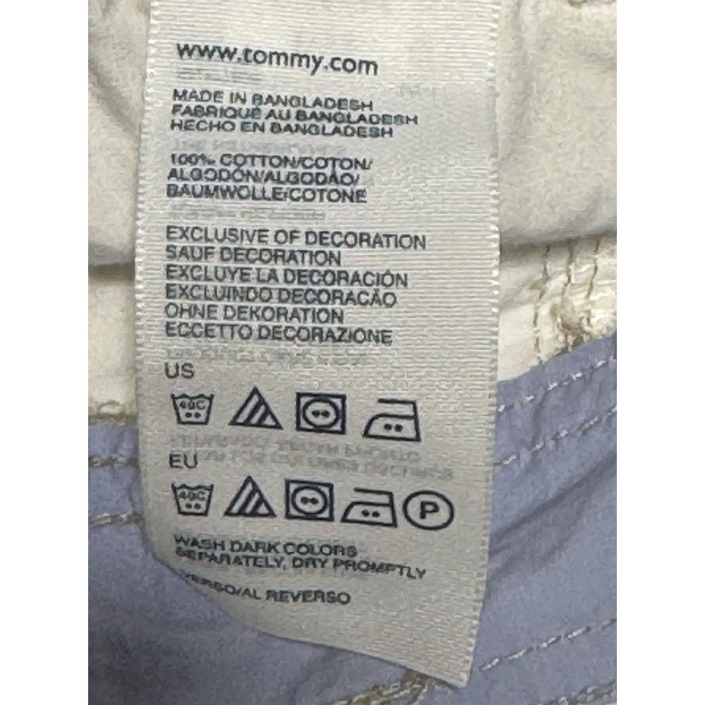 Tommy Hilfiger White Broke In Cotton Cargo Capris Women’s Size 4 (32X21 1/2)