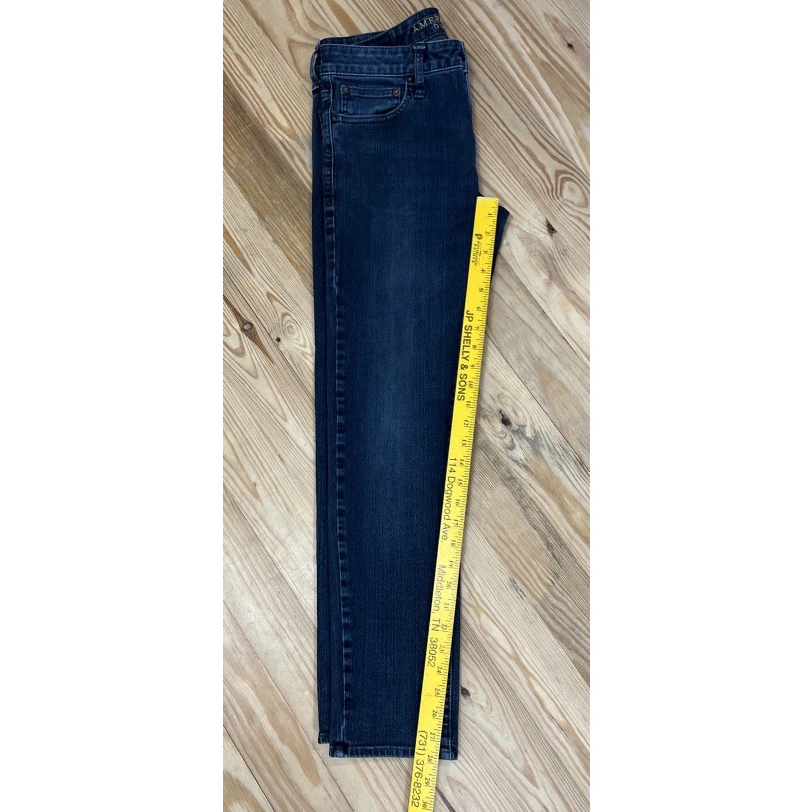 American Eagle Extreme Flex 4 Skinny Mens Dark Wash Jeans Size 30x30 Excellent