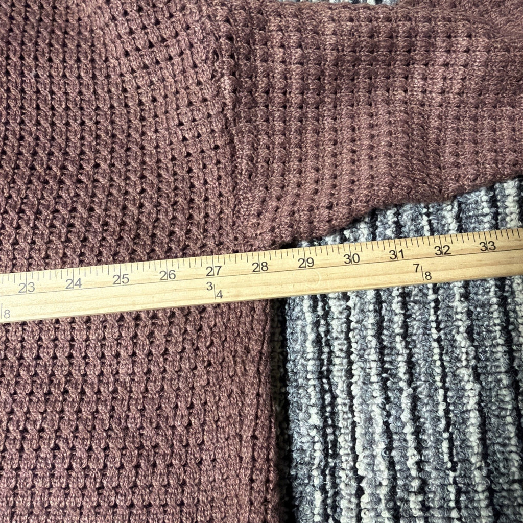 Maurices Open Stitch Mesh Cardigan Sweater Plus Size 2X Mauve NWT