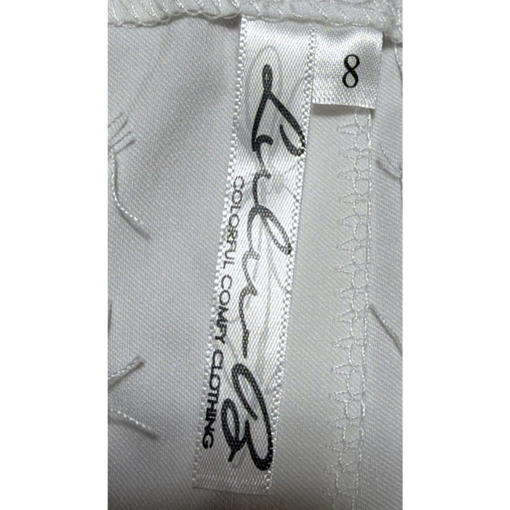 Lulu-B White Scalloped Hem Pull On Skirt Women’s Size 8 NWT Golf Resort