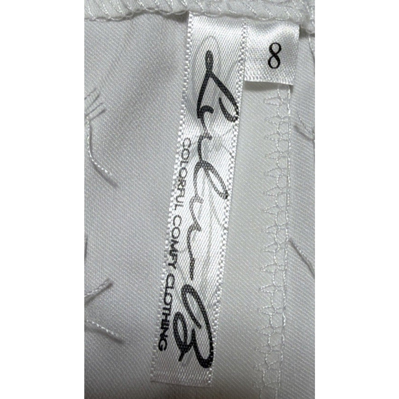 Lulu-B White Scalloped Hem Pull On Skirt Women’s Size 8 NWT Golf Resort