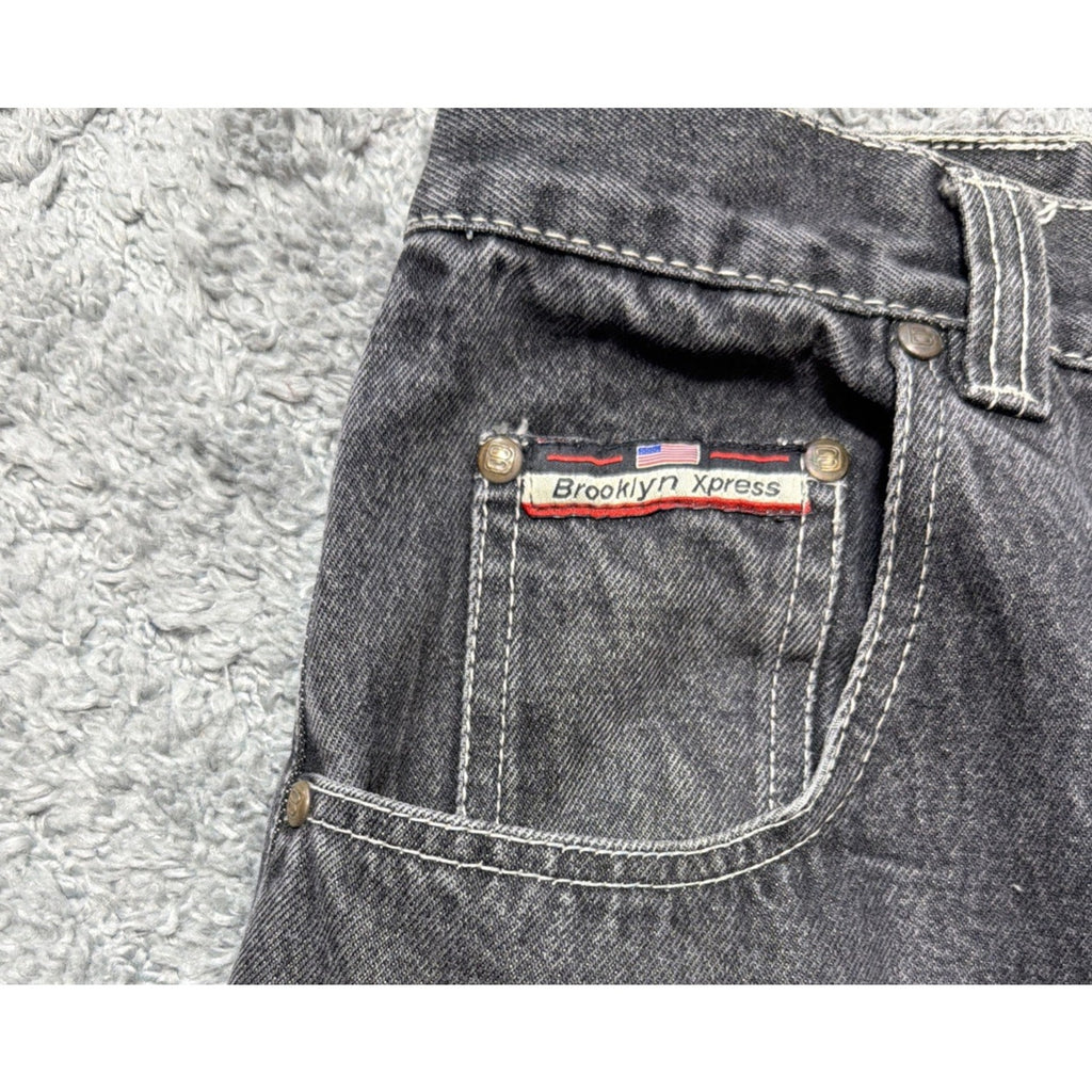 Vintage Brooklyn Xpress Jeans Mens 32 Carpenter Baggy Hip Hop Streetwear Y2K