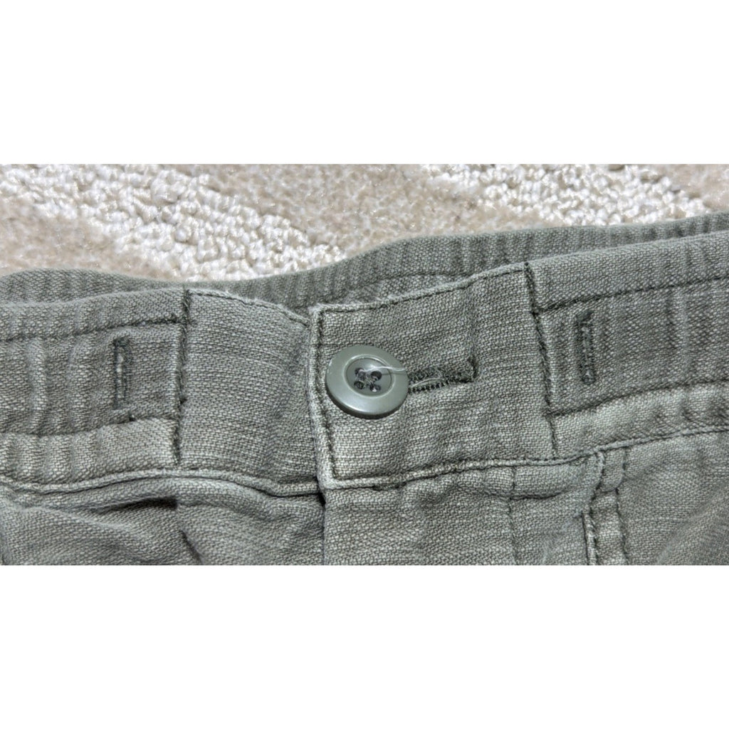 Lucky Brand Womens Utility Wide Leg Pants Size XS Green 28x29