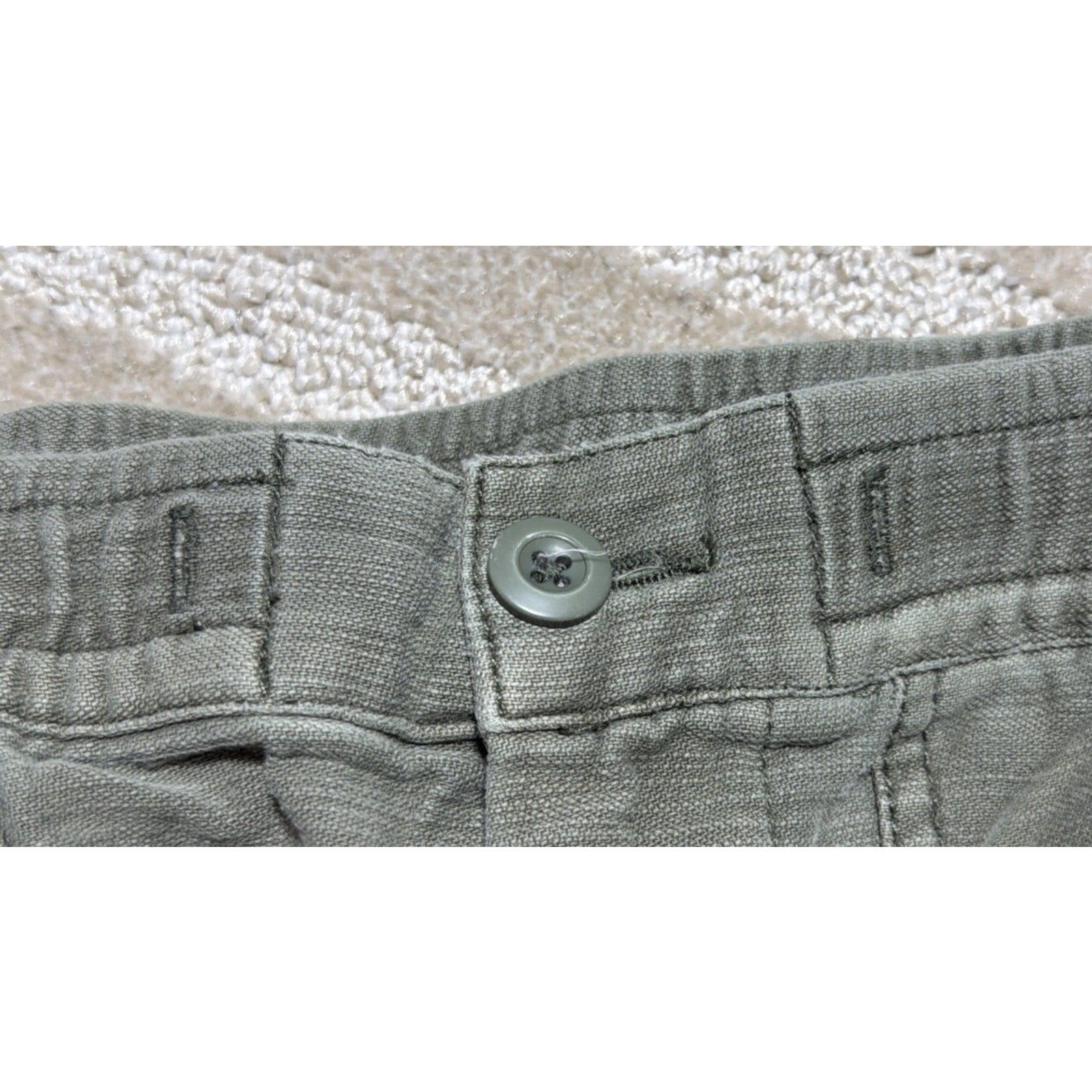 Lucky Brand Womens Utility Wide Leg Pants Size XS Green 28x29