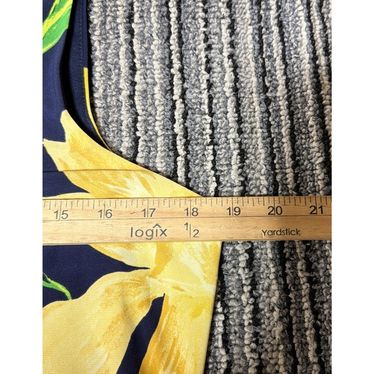 Anne Klein Women Size 10 Floral Dress Sleeveless Lined Stretch