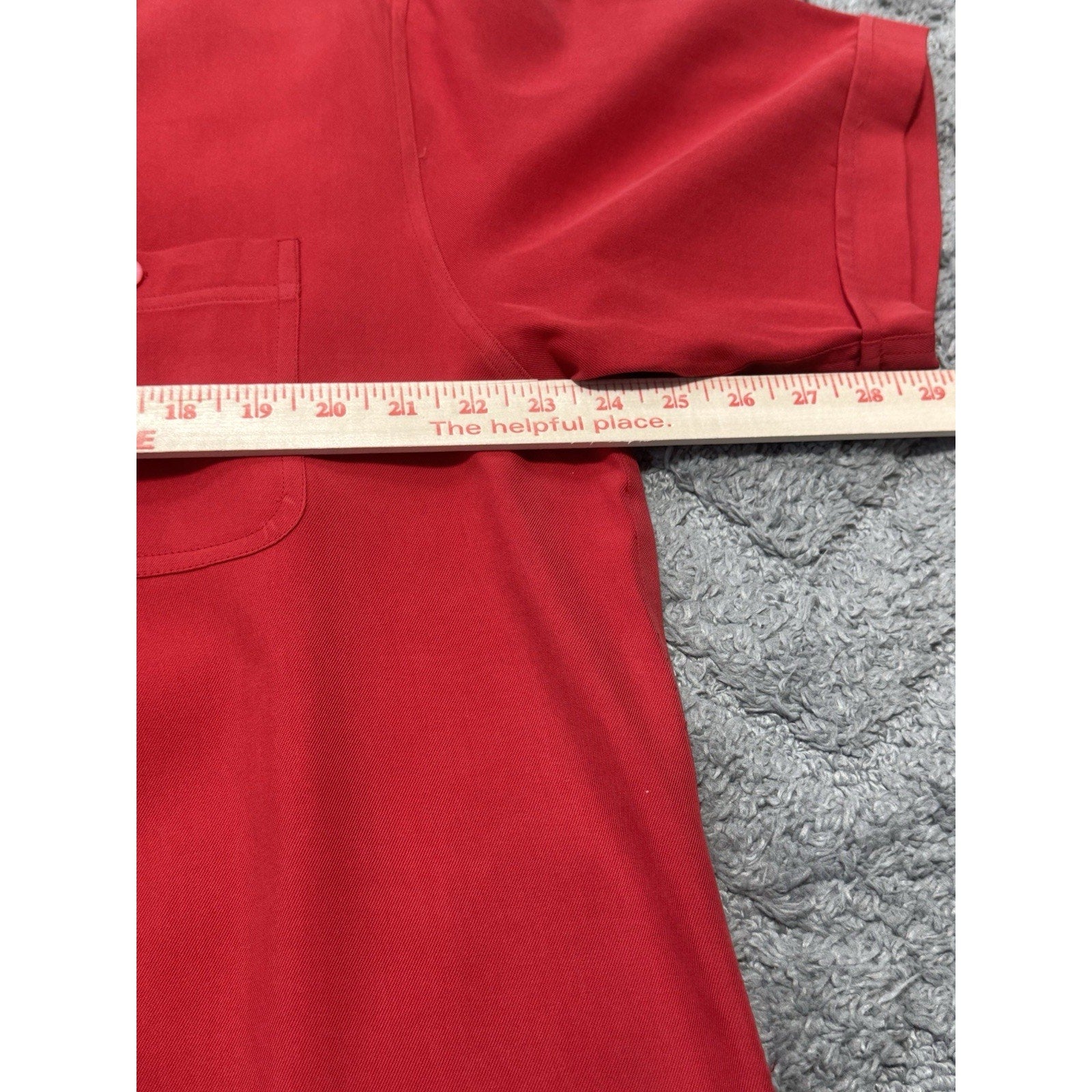 Tulliano Bay Set Men’s Large Red 100% Silk 2 Pc Shirt Pants Outfit NWT Camp