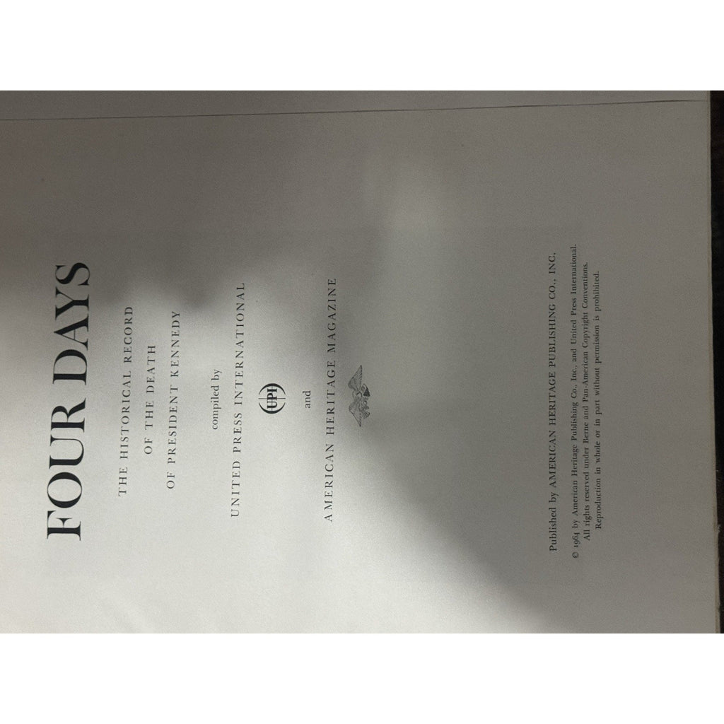 FOUR DAYS - The Death Of President Kennedy Memphis Press-Scimitar