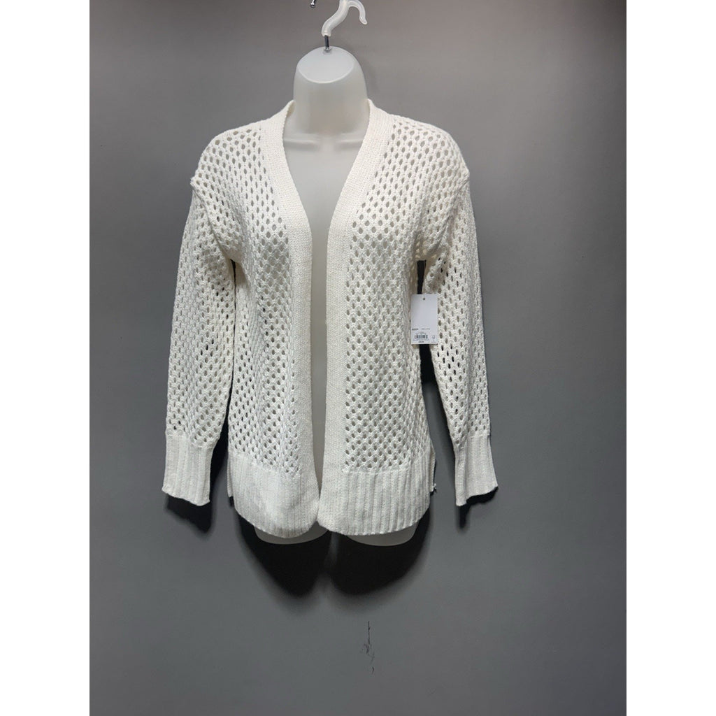 SO Girls Crochet Open Knit Cardigan Cream L 10-12 Boho Lightweight NWT