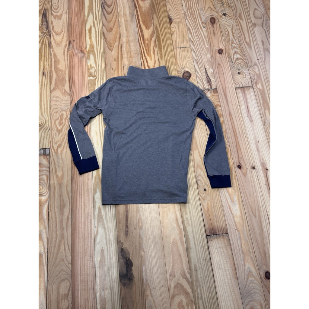 UNDER ARMOUR Youth 1/4 Zip Long Sleeve Warmup Top Medium Blue Gray