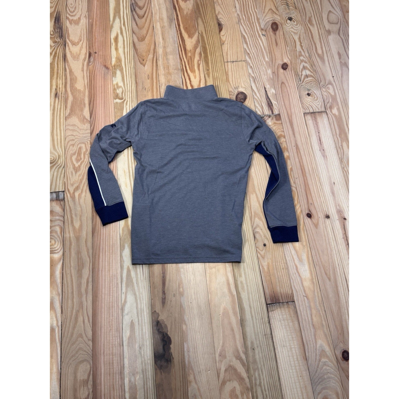 UNDER ARMOUR Youth 1/4 Zip Long Sleeve Warmup Top Medium Blue Gray