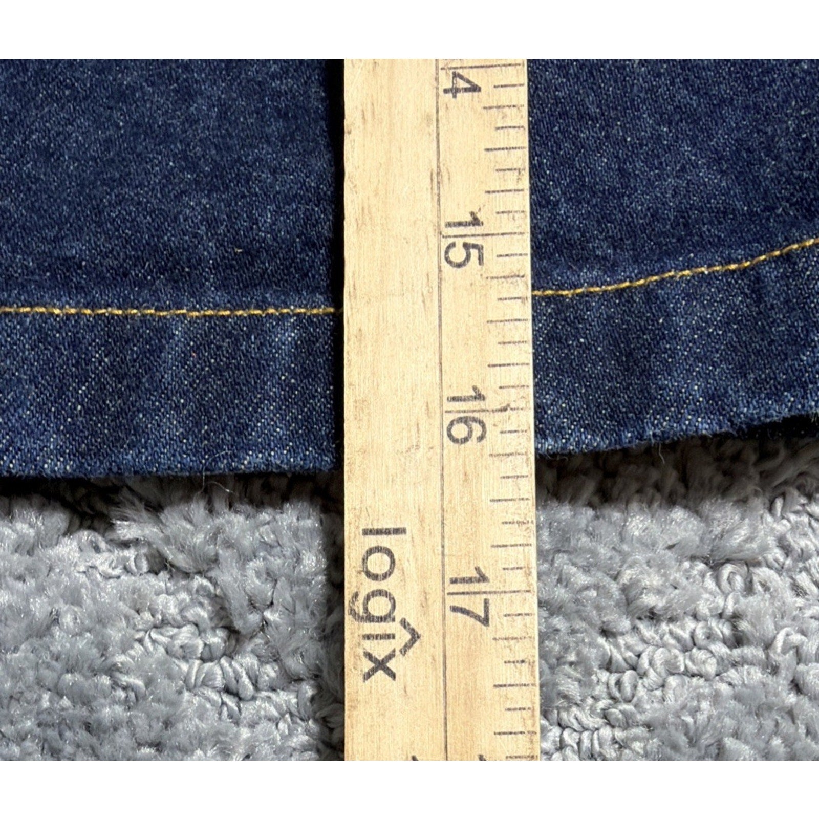 Vtg Polo RALPH LAUREN Women’s Blue Denim cotton A-line Mini Jean Skirt Sz 8 Y2K