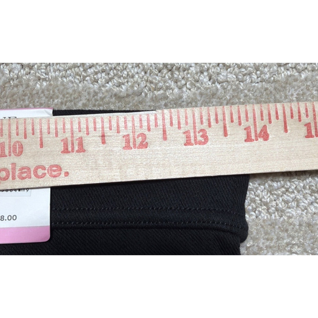 HUE Black Yoga Stretch Denim High Rise Back Pockets Full Length Legging Sz S 4-6